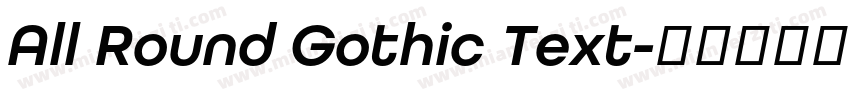 All Round Gothic Text字体转换